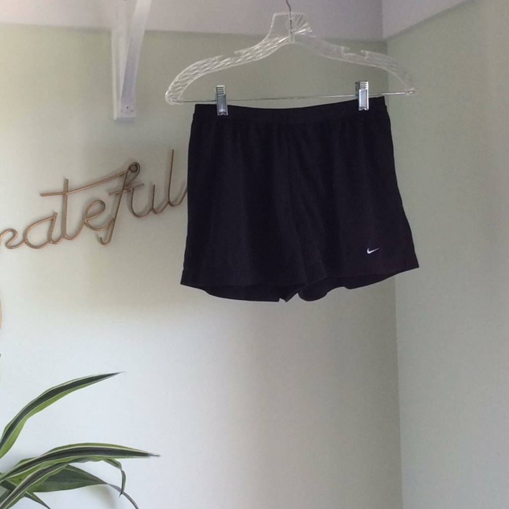 Black nike running shorts